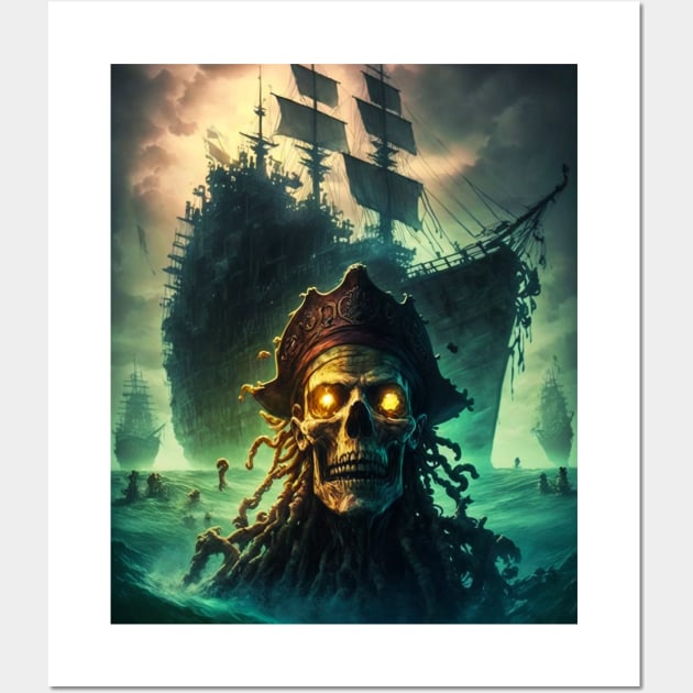 Pirate skeleton Wall Art by Geek Culture